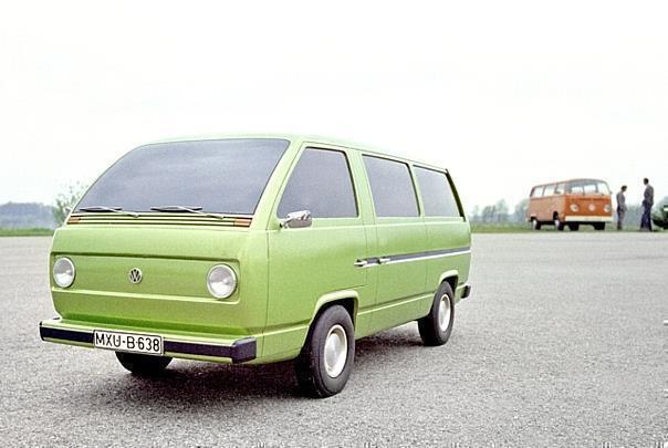 Ein erstes Designmodell des T3, der noch sehr weit von der Serie entfernt war. Foto: VW/auto-reporter.net